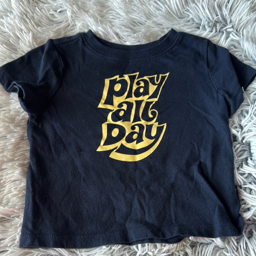 Old Navy Navy Blue Tee 12-18M